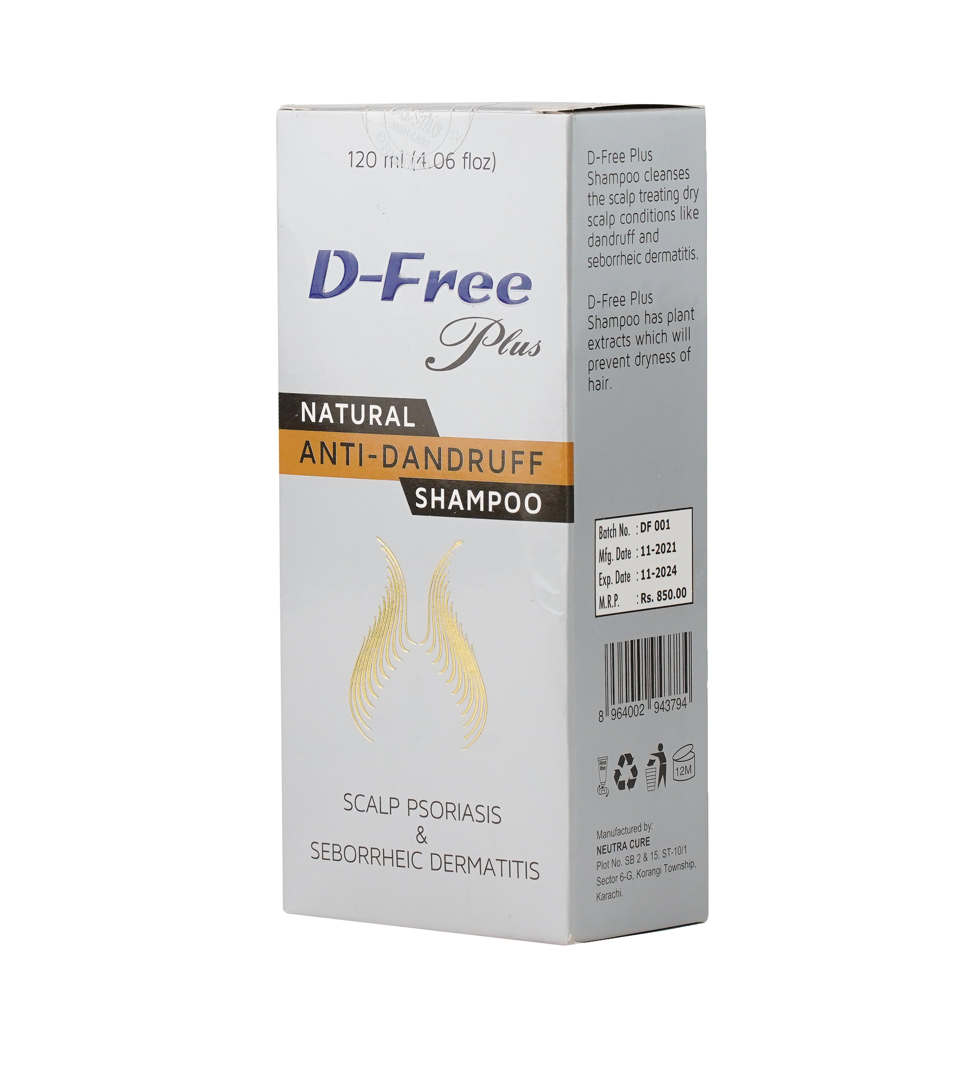 Df Plus Shampoo D-Free Plus Anti Dandruff Shampoo – CosmoSkinCare